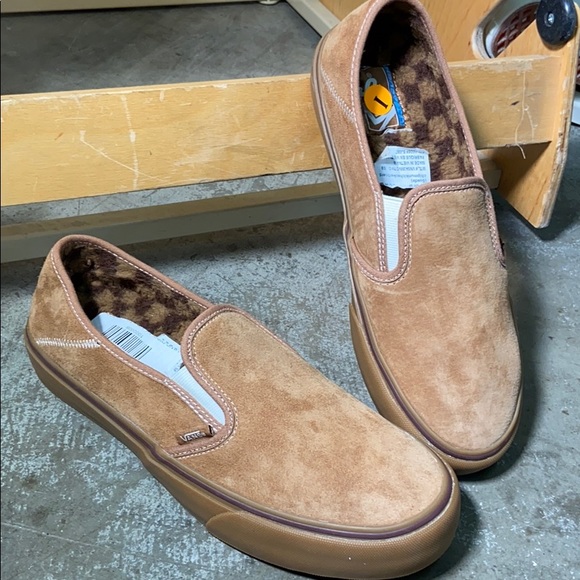 vans slip on sf checkerboard